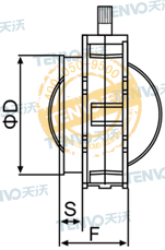 V1FS粉體蝶閥結構圖
