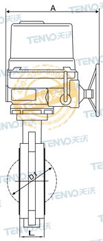 電動對夾式軟密封蝶閥結構圖