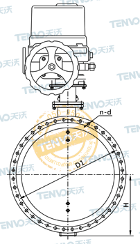 D941W電動通風蝶閥結(jié)構(gòu)圖