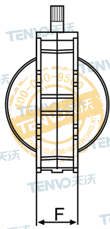 V1FS粉體蝶閥結構圖