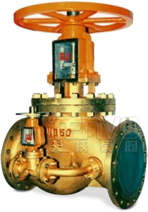 Jyu41W型帶旁通氧氣截止閥實物圖