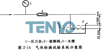 氣體檢漏試驗系統示意圖